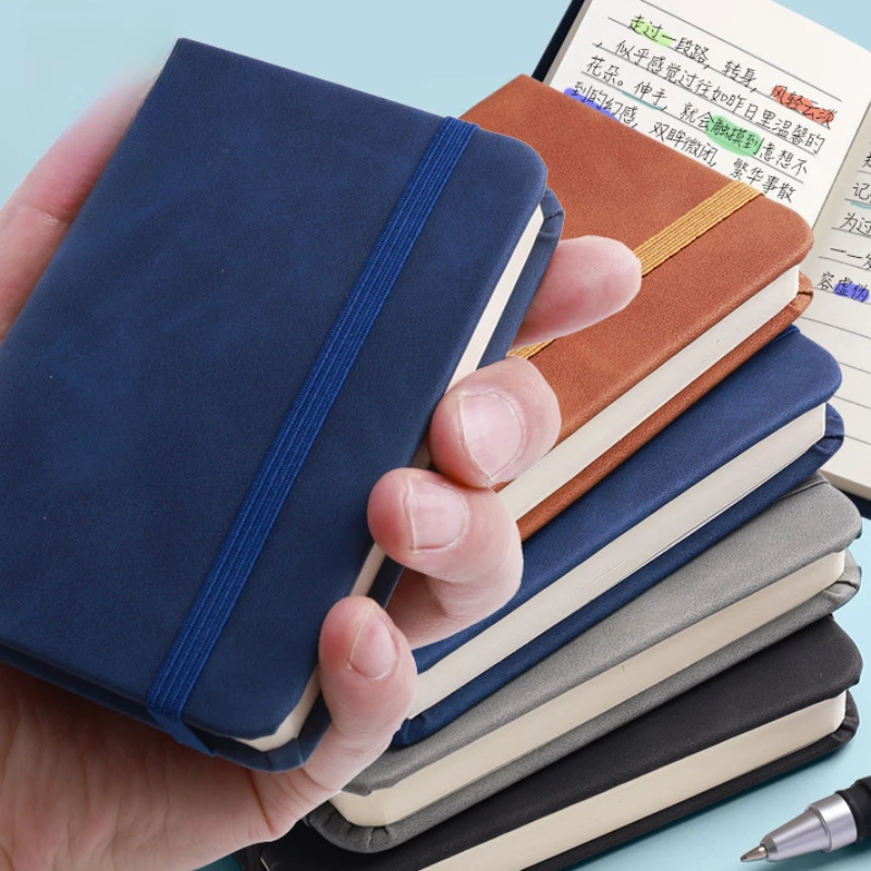 Mini Book A7 Small Notebook Portable Portable Notepad Small Pocket Skin Feeling Leather Waterproof Notes school supplies