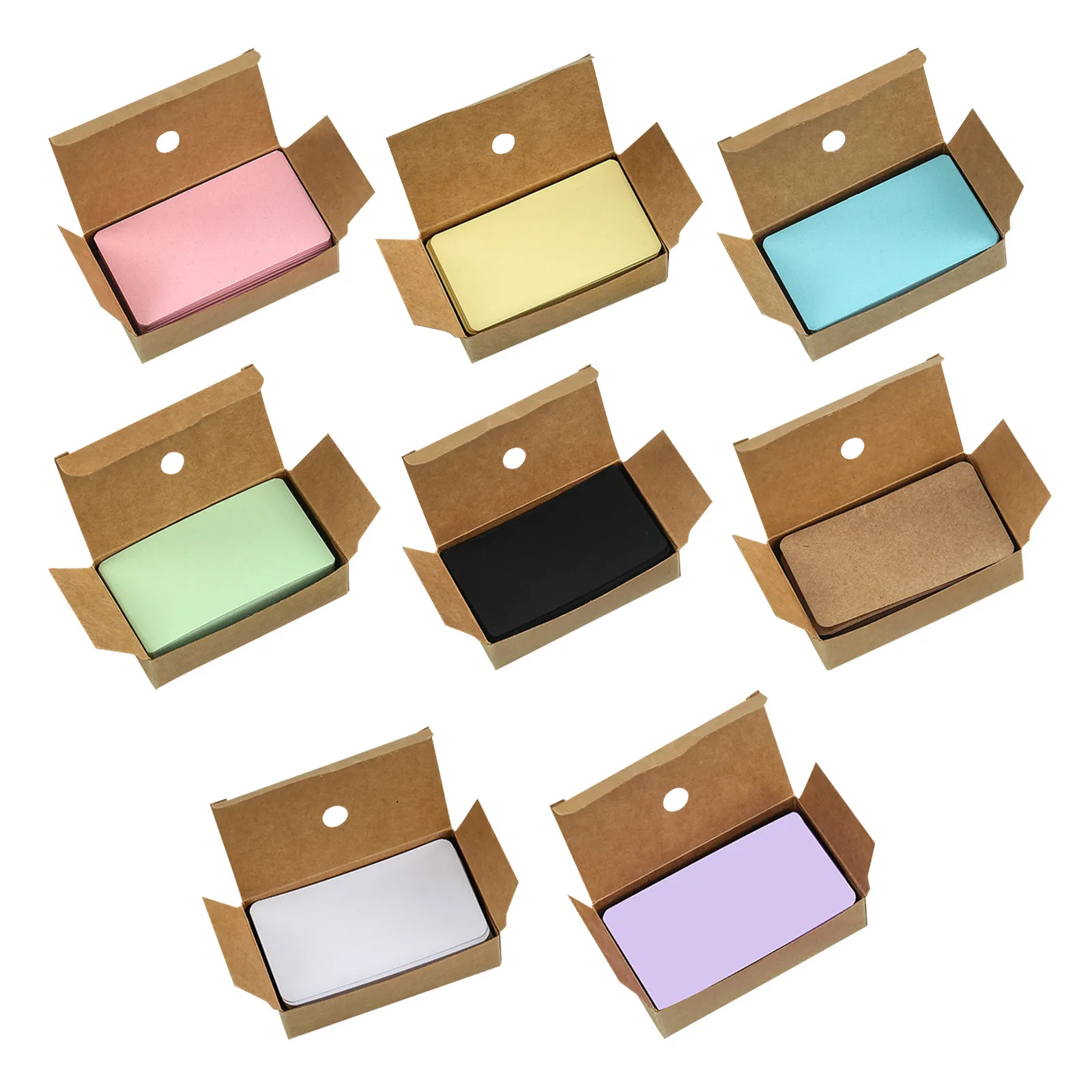 800Pcs Colored Index Cards Blank Notecards 3.5x2 Heavyweight Double-Sided Study Cards for Vocabulary Practice Crafts Office