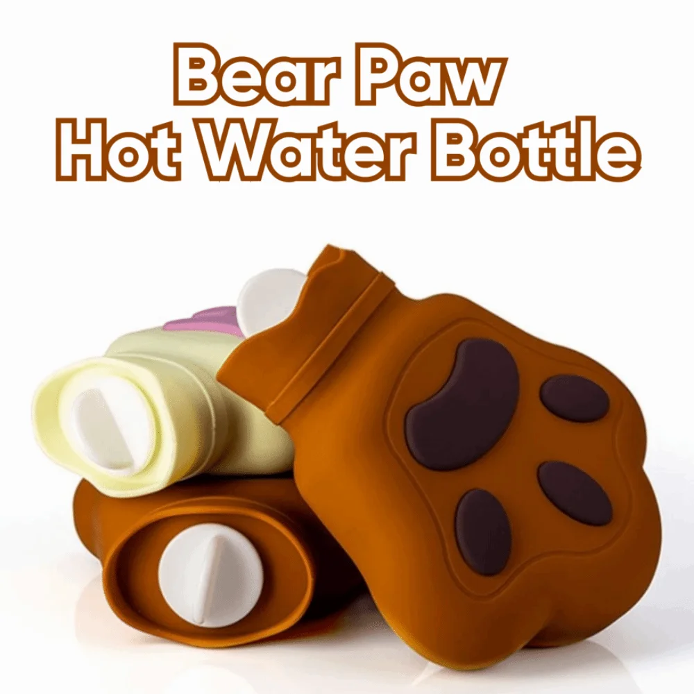 

Уютная силиконовая грелка 450 мл, утолщенная, в форме милой медвежьей лапы, грелка для рук, герметичная, с защитой от ожогов, для заполнения водой