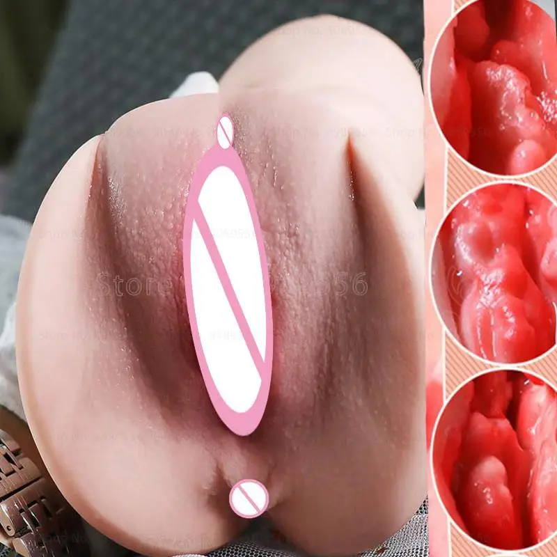 Sex Toys for Men 3D Realistic Artificial Vagina Pocket Pussy Real Vagina Sextoys Silicone Adult Product Male Masturbators Cup