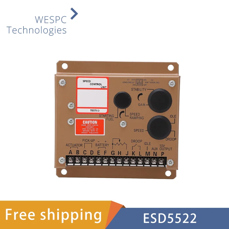 

Generator Speed Controller ESD5522 Electronic Governor Speed Control Board Module Generator Set Accessories