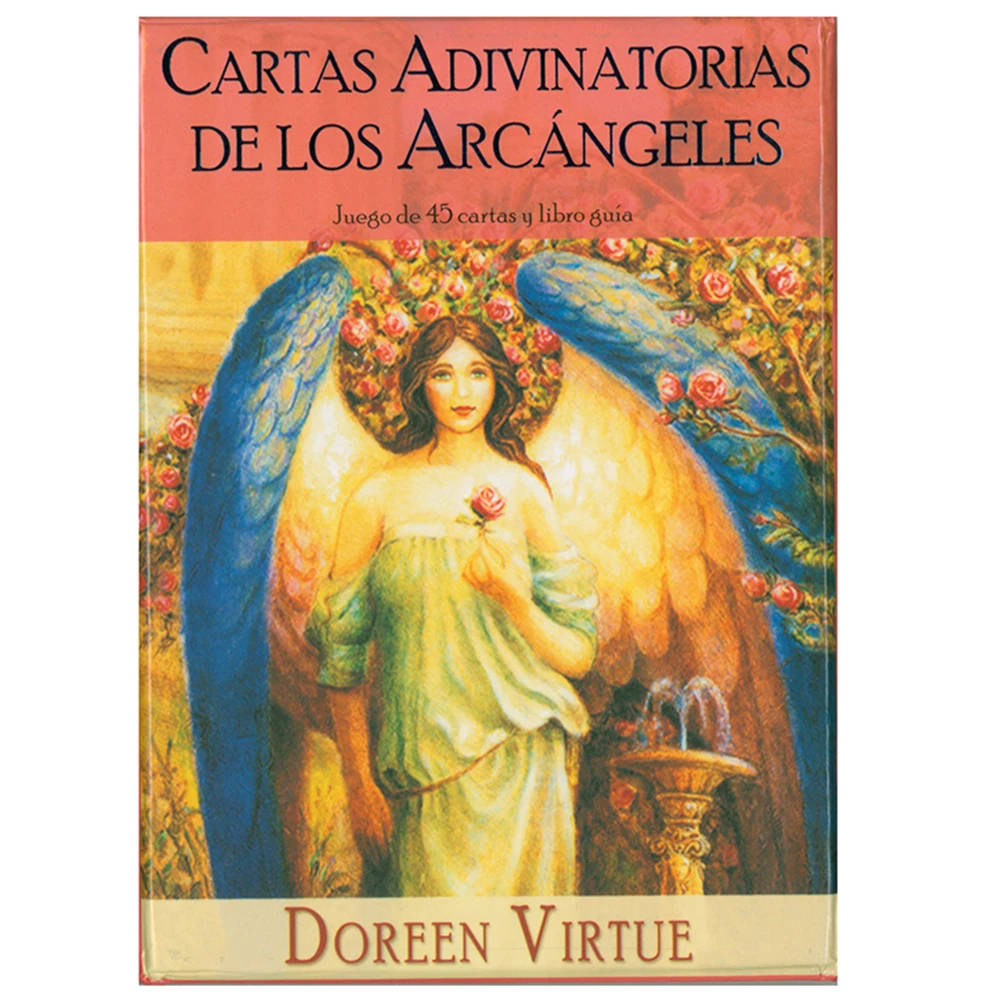 Divinatory Cards of The Archangels - Set of 45 Cards and PDF Guide Book  Spanish Edition Board Games In Tarot Doreen Virtue