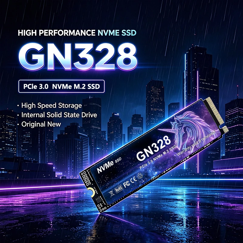 NVMe M.2 SSD GN328 500GB 1TB 2TB 4TB Internal Solid State Drive Gaming Office PC Laptop High Speed Gen4 3500MBs