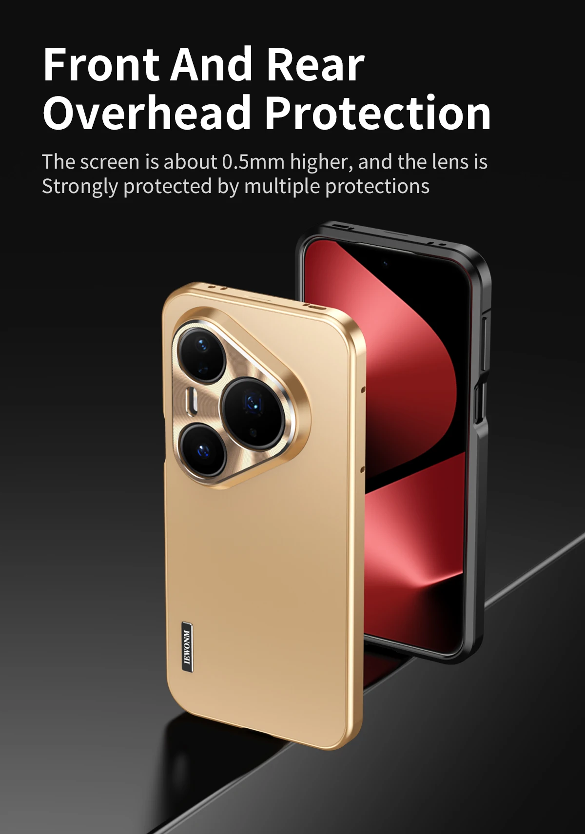 Cover posteriore con magnetismo ultrasottile in lega di titanio opaca con corpo interamente in alluminio per Huawei Pura 70 80 Ultra Pro plus