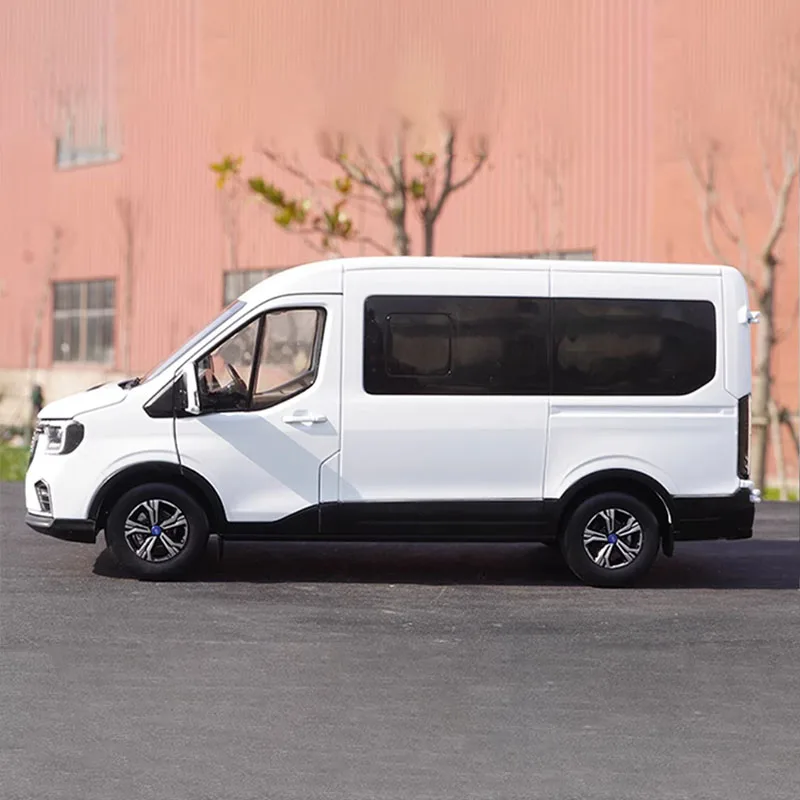 1:18 Scale FORD TRANSIT Commercial Vehicle Van Simulation Alloy Car Model Static Display Collectible Toy Gift Decoration