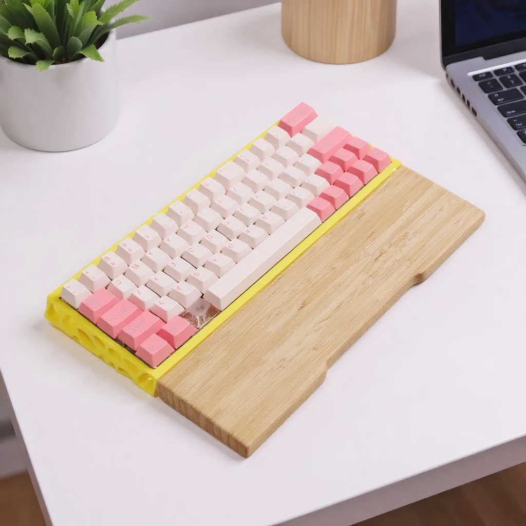 Mechanical Keyboard Bamboo Wood Hand Rest Wrist Rest Solid Wood Hand Rest For 61 Key 68 Key 84 Key 75 Layout 87 Key