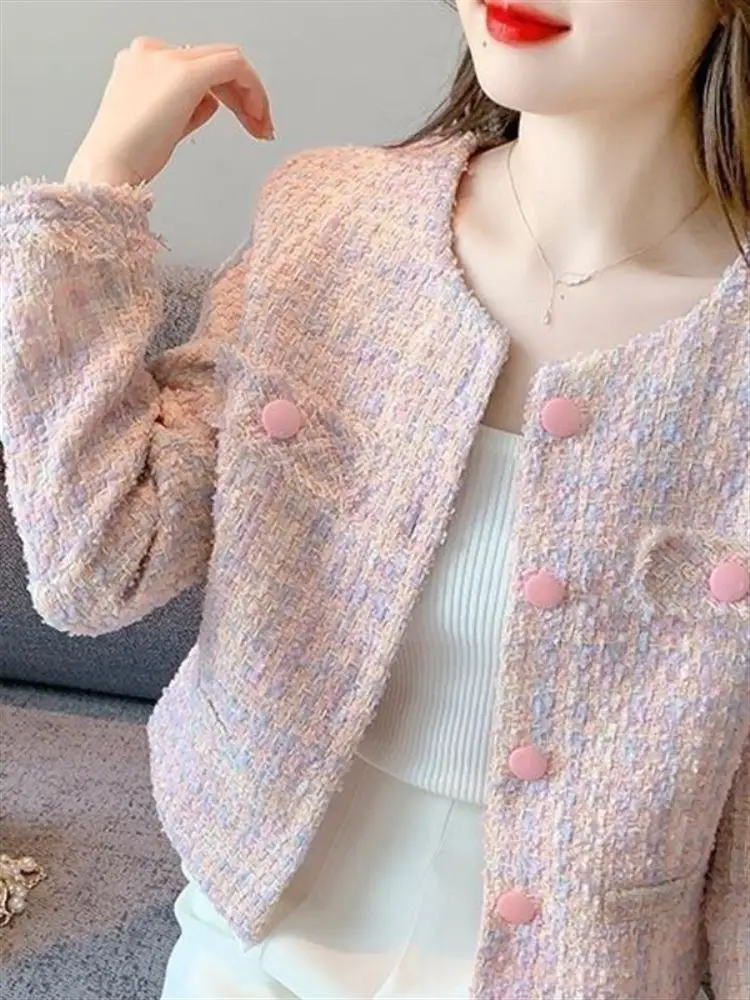 

Slimming ort Sve Long Women's Jaet Small Fraance Sle Korean Version Premium Quali Spring Autumn New Design Outer...