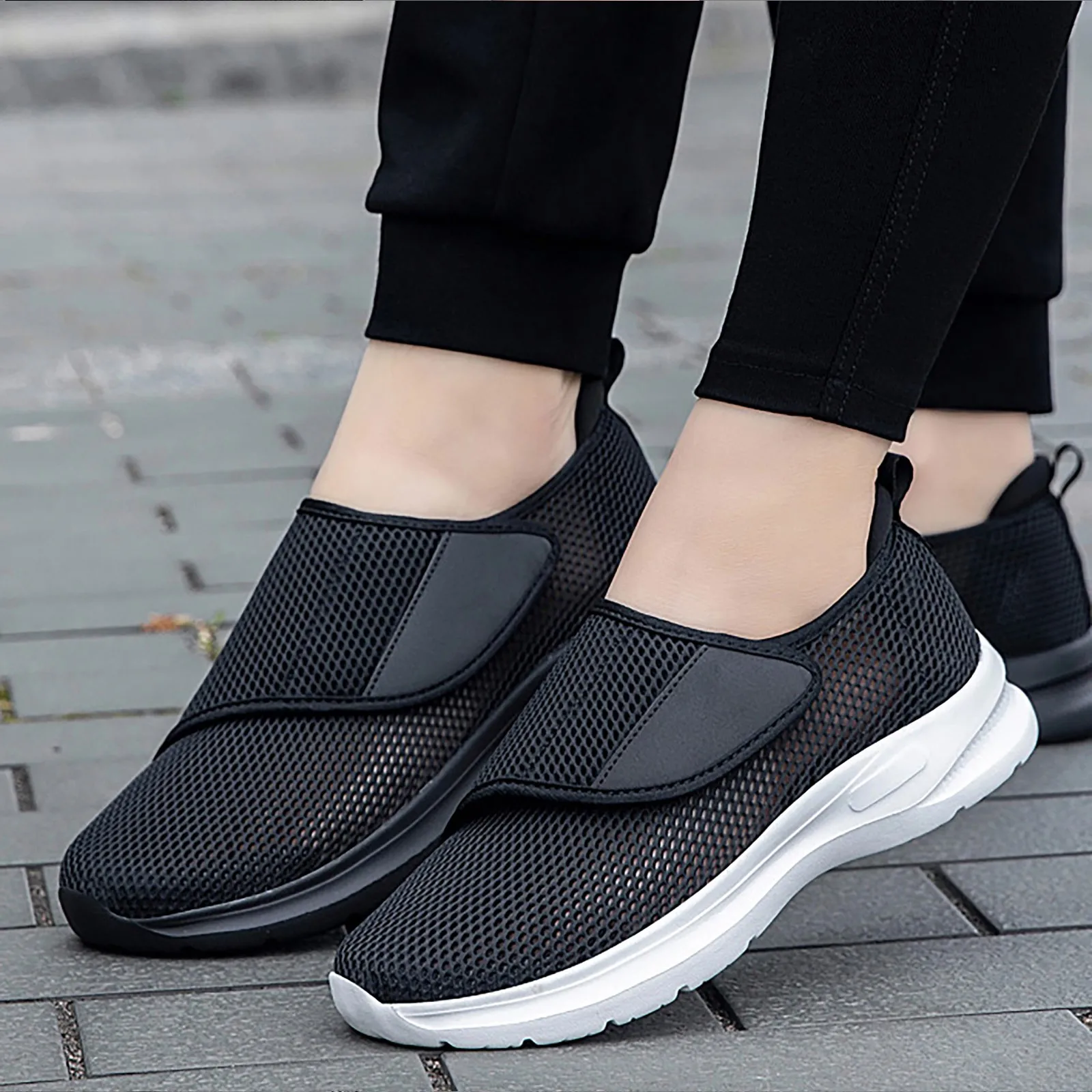 Women Men Soft Orthopedic Shoes Size 36~46 Breathable Woven Go Walking Slip On Foam Shoes Arch Support Hands Slip In Sneakers