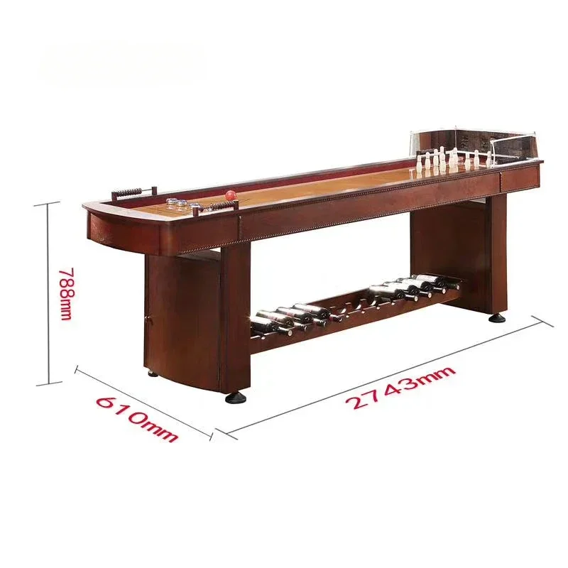 Full Set Shuffleboard Game Table with Stock