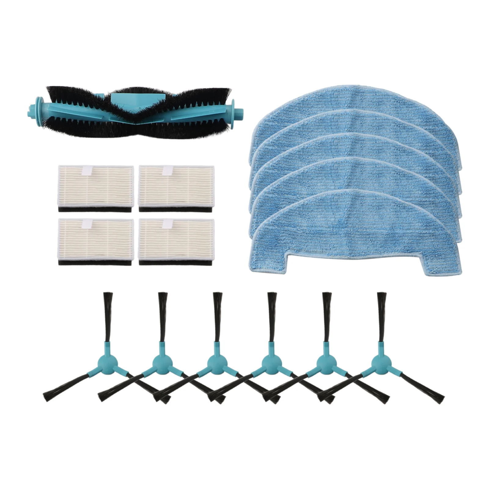 1 Set For Conga 2499 For Ultra Home Advanced Robot Vacuum Cleaner Replacement Accessories Main Side Brush Filter Mop Cloth Kit