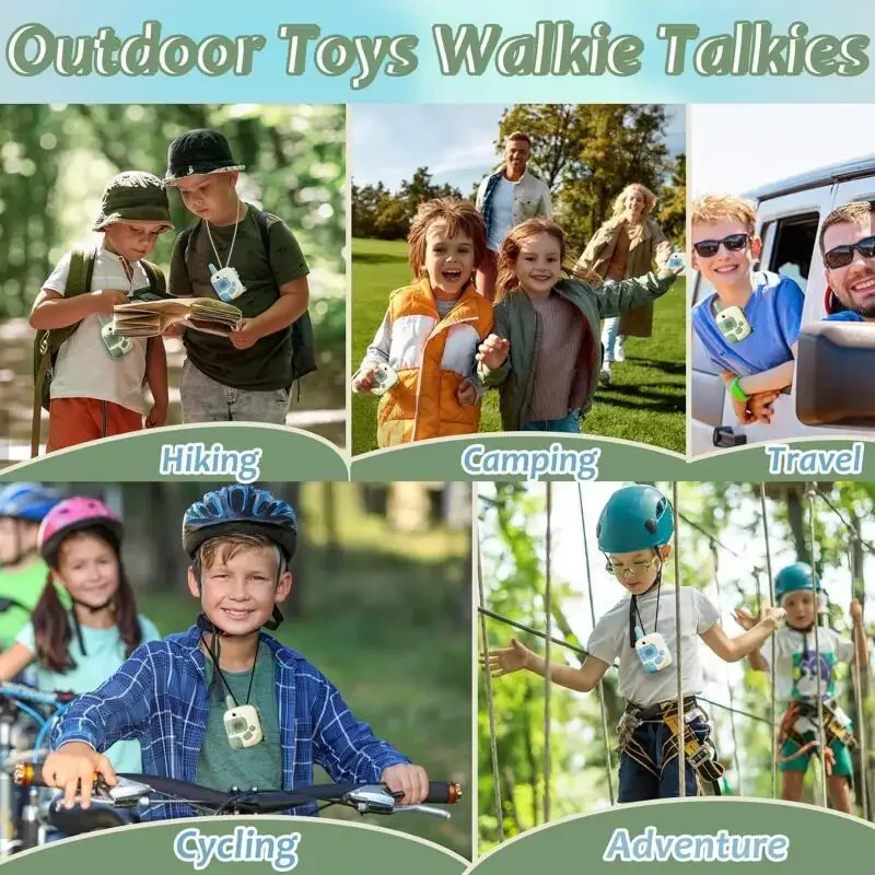 2-teiliges Dinosaurier-Walkie-Talkie für Kinder, Radio, Cartoon-Handy für Kinder, Kontaktgerät, kabelloses Spiele-Spielzeug für drinnen und draußen