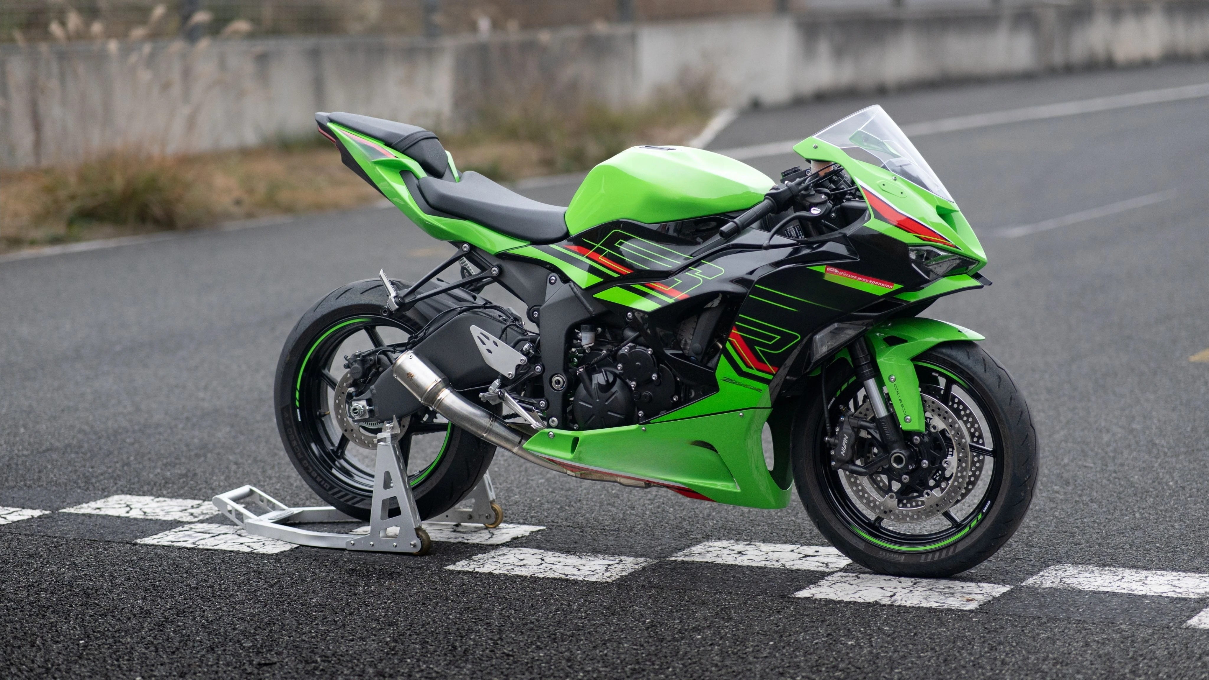 For  ZX6 Titanium Alloy  Short Style Exhaust