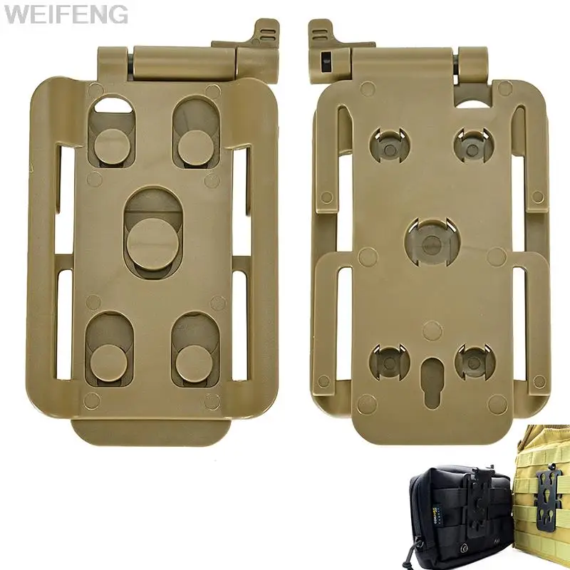 Tactical MOLLE Attachment Platform Inserts&Receiver Modular Adapter Plate Mag EDC Pouch Vest Connection Molle Attachment Adapter