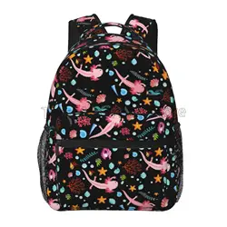 Axolotls Stylish Travel Backpack for Men Women Laptop Backpacks Preschool Toddler Book Bags Large Waterproof School Book Bags