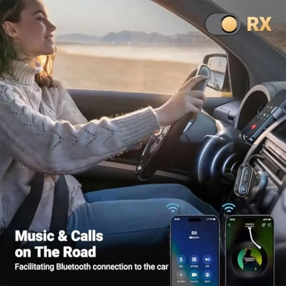 

2 в 1, Bluetooth 5,4, приемник-передатчик, 3,5 мм AUX, мини-беспроводной адаптер Bluetooth, светодиодные индикаторы, совместимые с Bluetooth