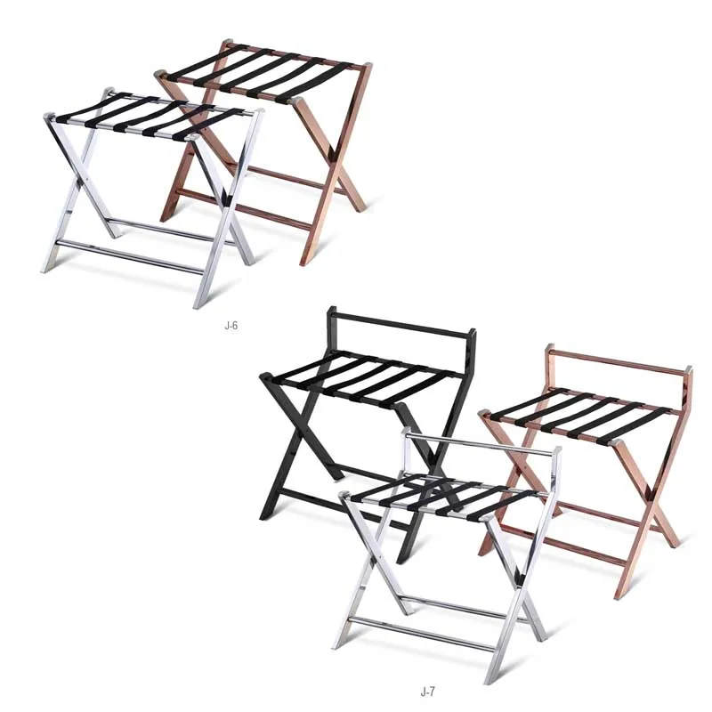 

Modern Stainless Steel High Quality Hotel Luggage Rack for Hotel Room luggage rack
