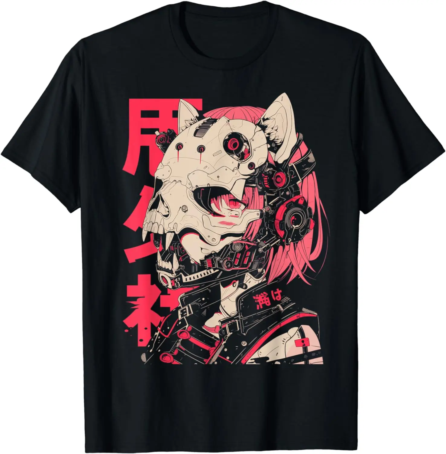 Techwear Harajuku Cat Girl T-Shirt