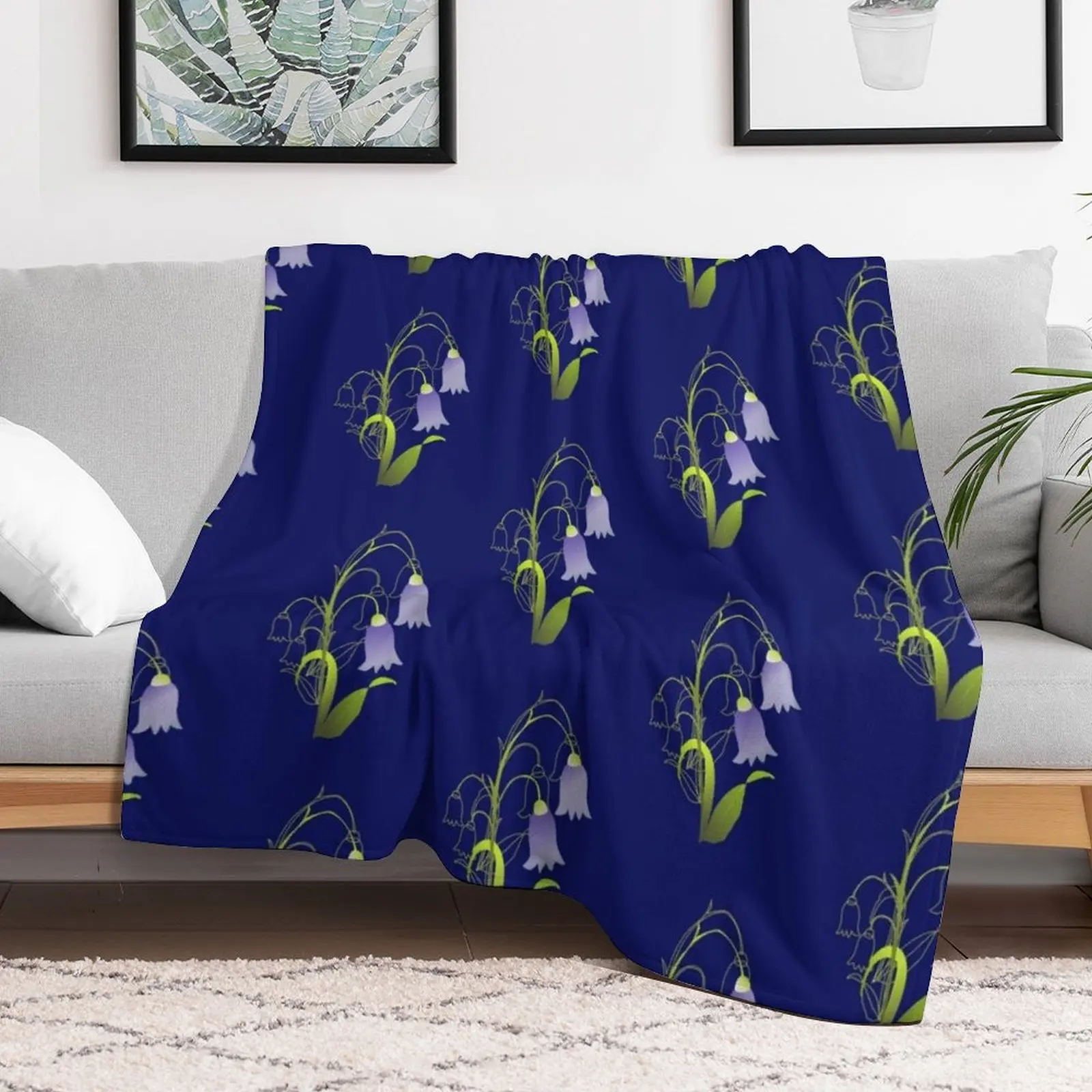 Bluebells Throw Blanket