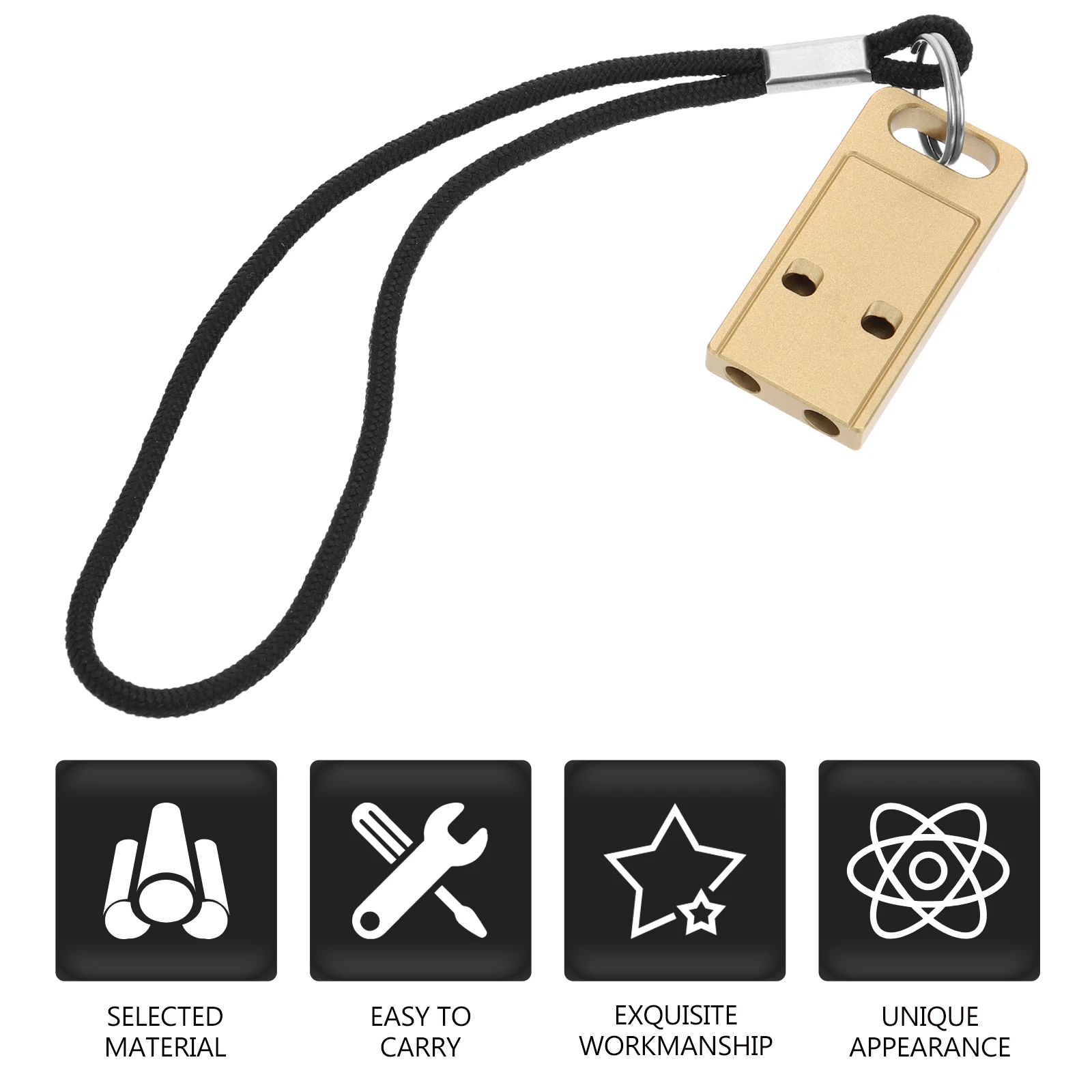 صافرة الطوارئ المحمولة البسيطة النحاس بصوت عال صفارة إنقاذ المفاتيح ديكور معلق في الهواء الطلق المشي لمسافات طويلة التخييم الرياضة تدريب الحيوانات الأليفة #4