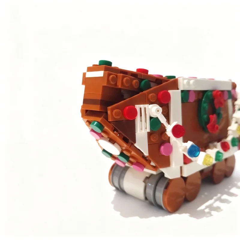459pcs MOC Gingerbread Sand Crawler Star Battle Model Building Blocks Home Decor Desk Display Shelf Accent Room Gift For Adults