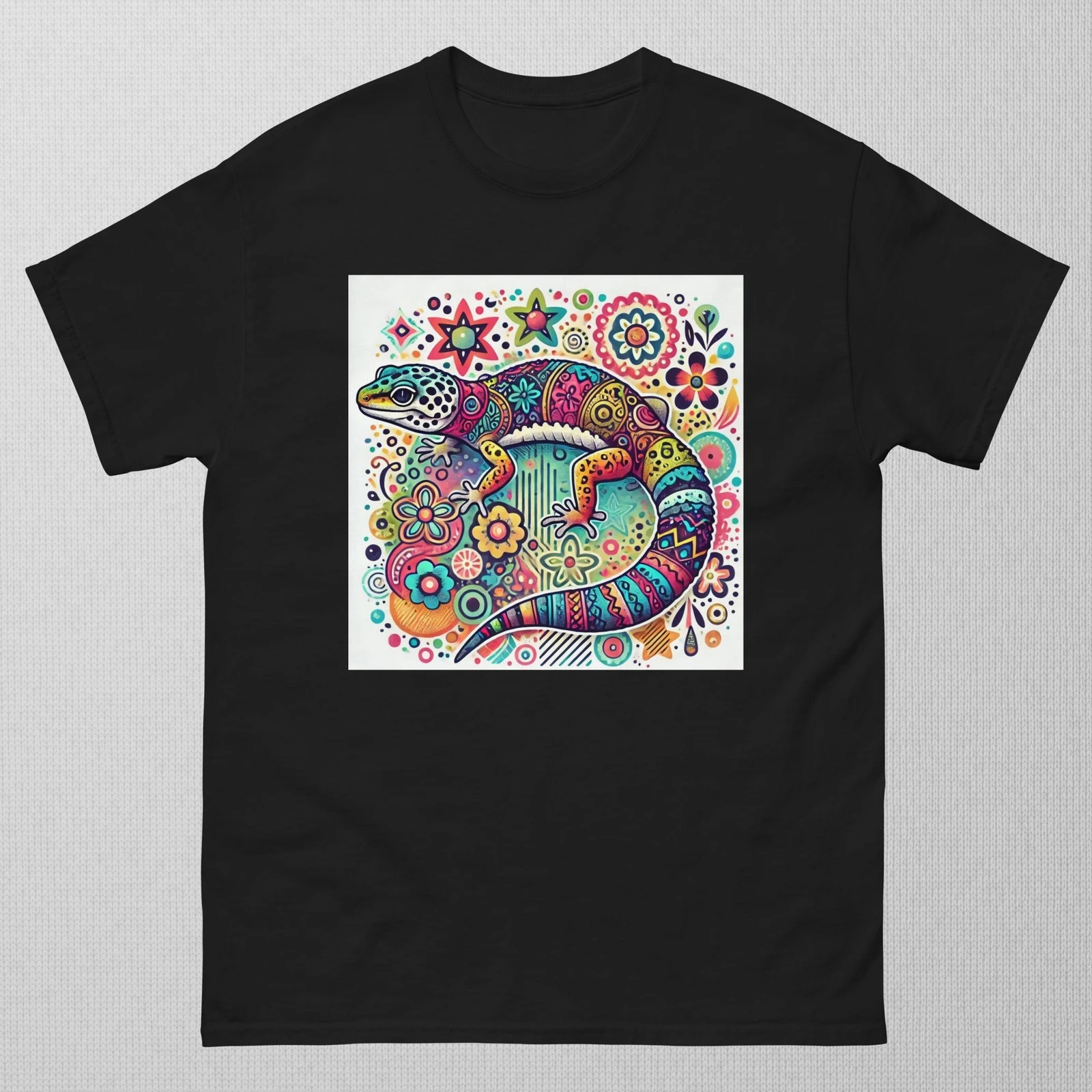Doodle Leopard Gecko Shirt Whimsical - Pet T Shirt - Unique 432