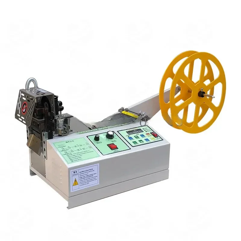 Microcomputer Automatic Tape Webbing Satin Ribbon Elastic Band Ribbon Shoelace Guillotine  Cutting Special-Shaped Machine