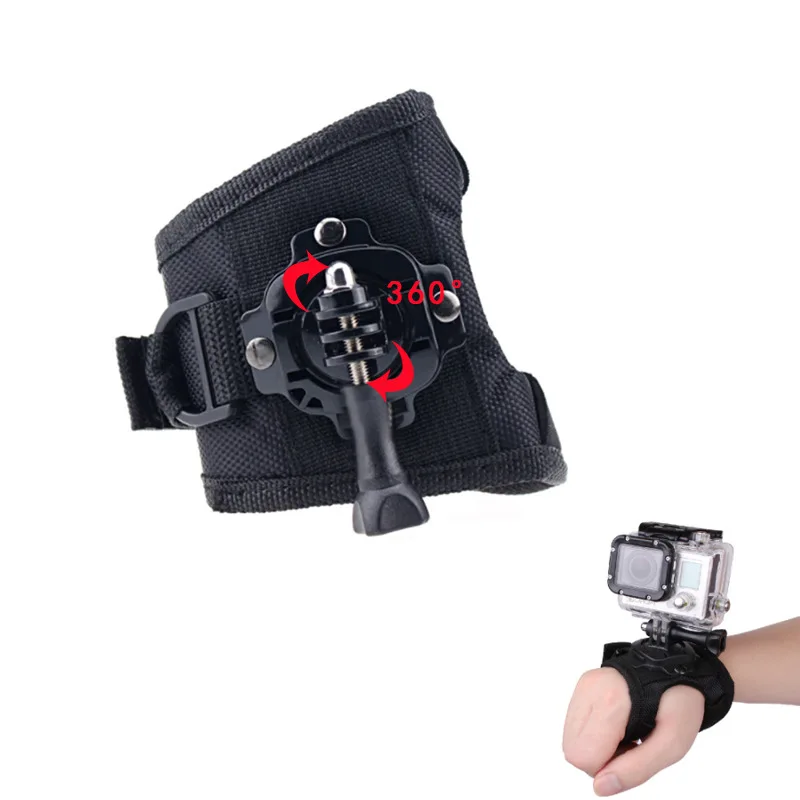 360° Rotation Glove Wrist Strap Mount For GoPro Hero 13 12 11 10 9 SJCAM Insta360 X4 X3 DJI Osmo Action 5 Pro Camera Accessories