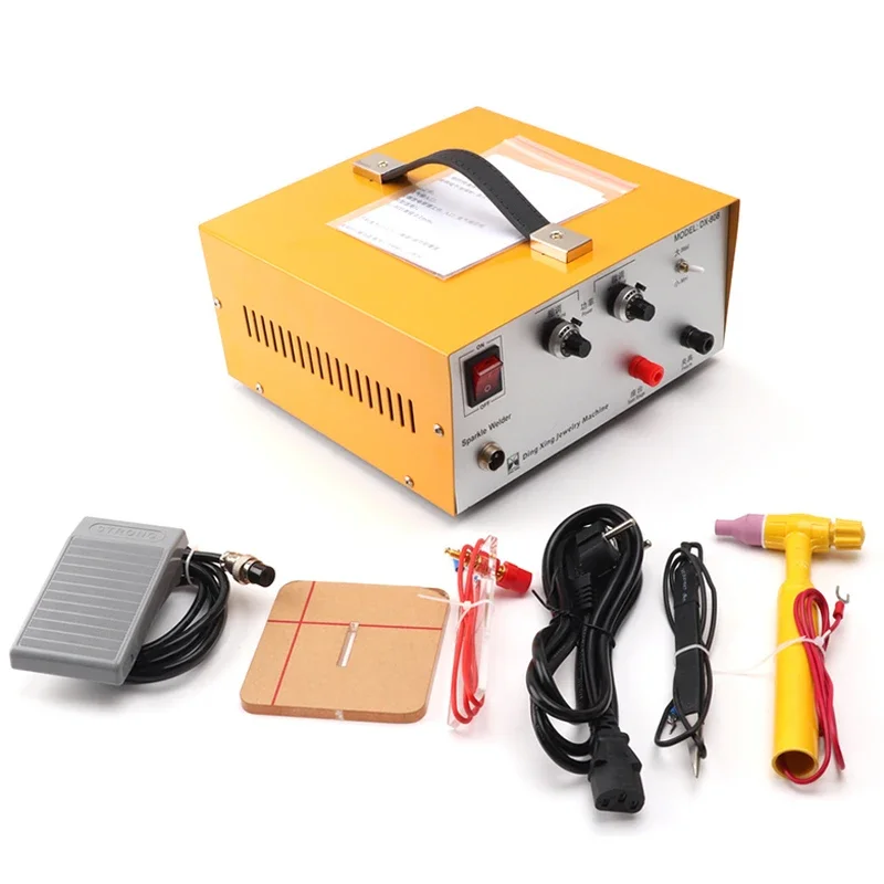 Sieraden Spot Welder 80A - Voetbediende draagbare ringlasser met puntlaspen voor goud, zilver, koper en aluminium