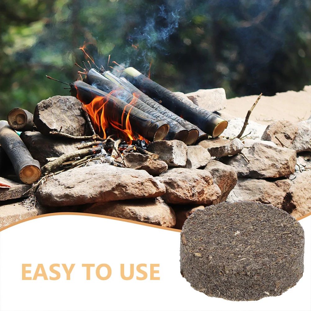 20 Pcs Charcoal Ignition Block Emergency Survival Wood Blocks Camping Firelighter Bbq Making for Fireplace Matches Burning Tool