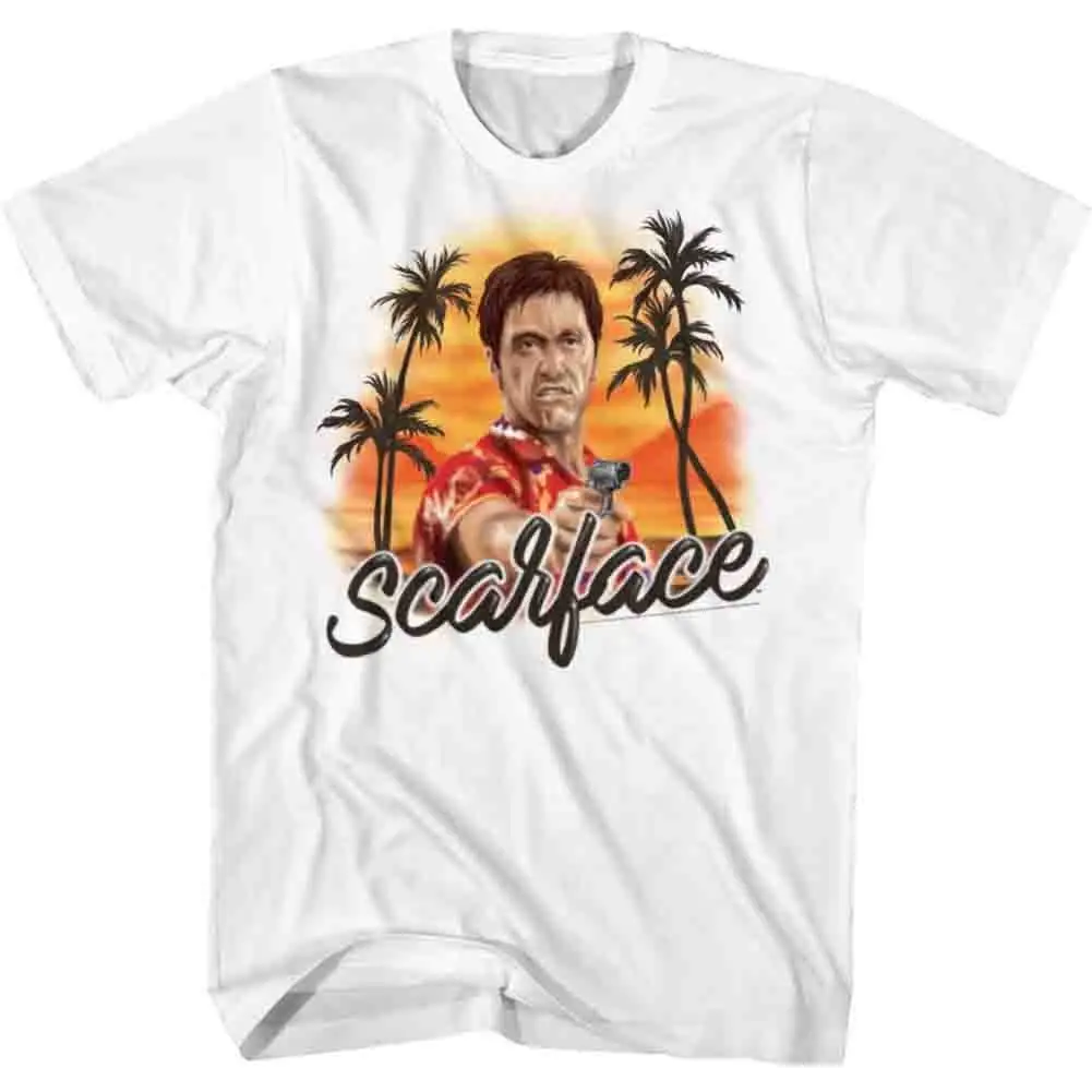 Scarface Airbrush White T Shirt