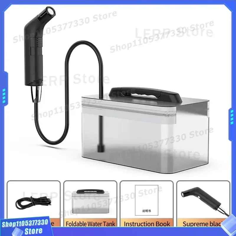 Portable Electric Bidet Sprayer with 2.3L Tank Muslim Shower Head for Toilet Cleaning Outdoor Hiking Travel Hygiene Gadget