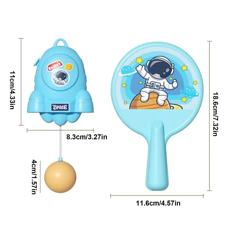 Tischtennis-Trainer-Set, Tennis-Übungs-Tischtennisschläger und Ball, verstellbare Behänge, Tischtennis-Trainer-Set für Kinder und Kinder