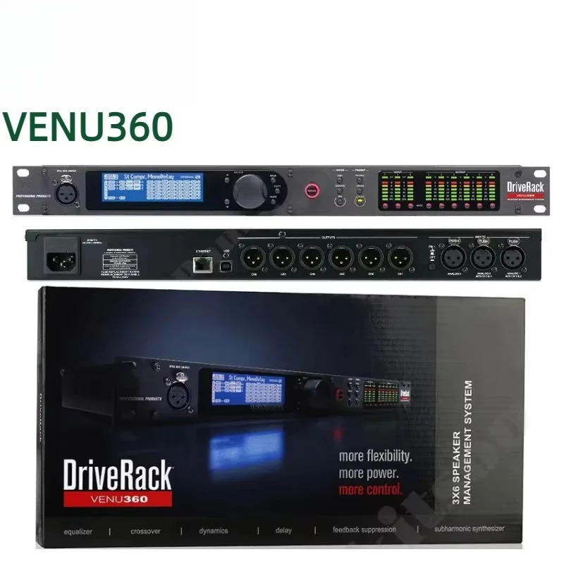 

Профессиональный аудиопроцессор VENU360 3.6 Out: высококачественное звуковое оборудование из металла для профессиональных звуковых систем