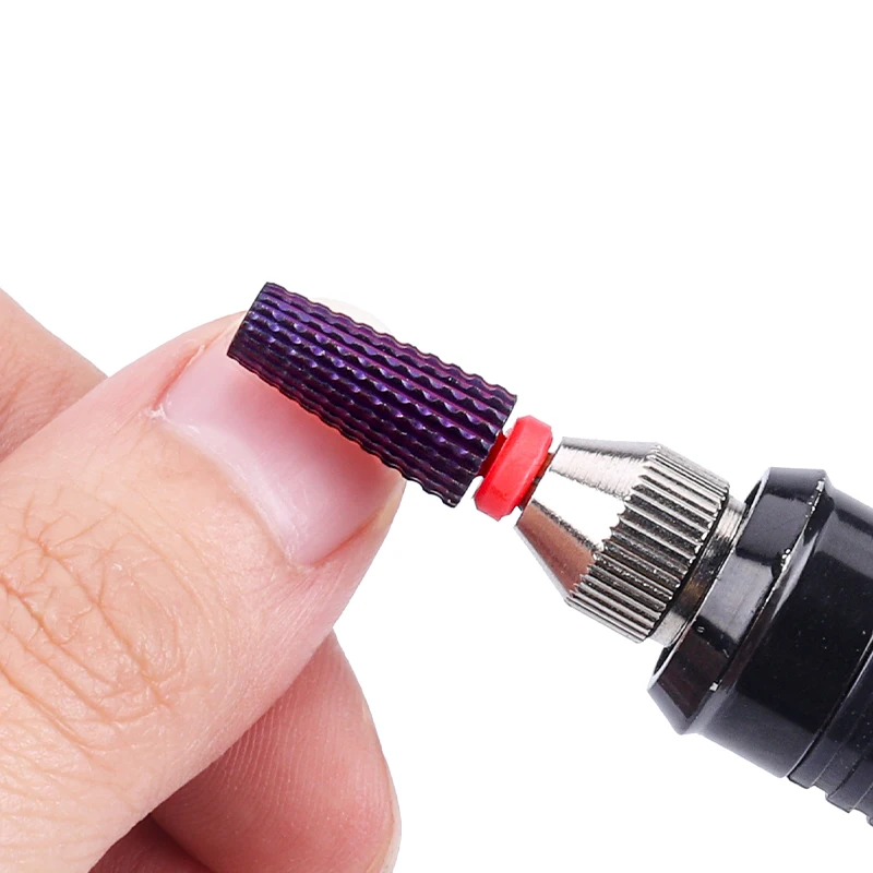 Tungsten Aço Polimento Cabeça, Cor Trapezoidal Plated, AlloyNail Remoção e ShapingCallus Broca, 5 em 1