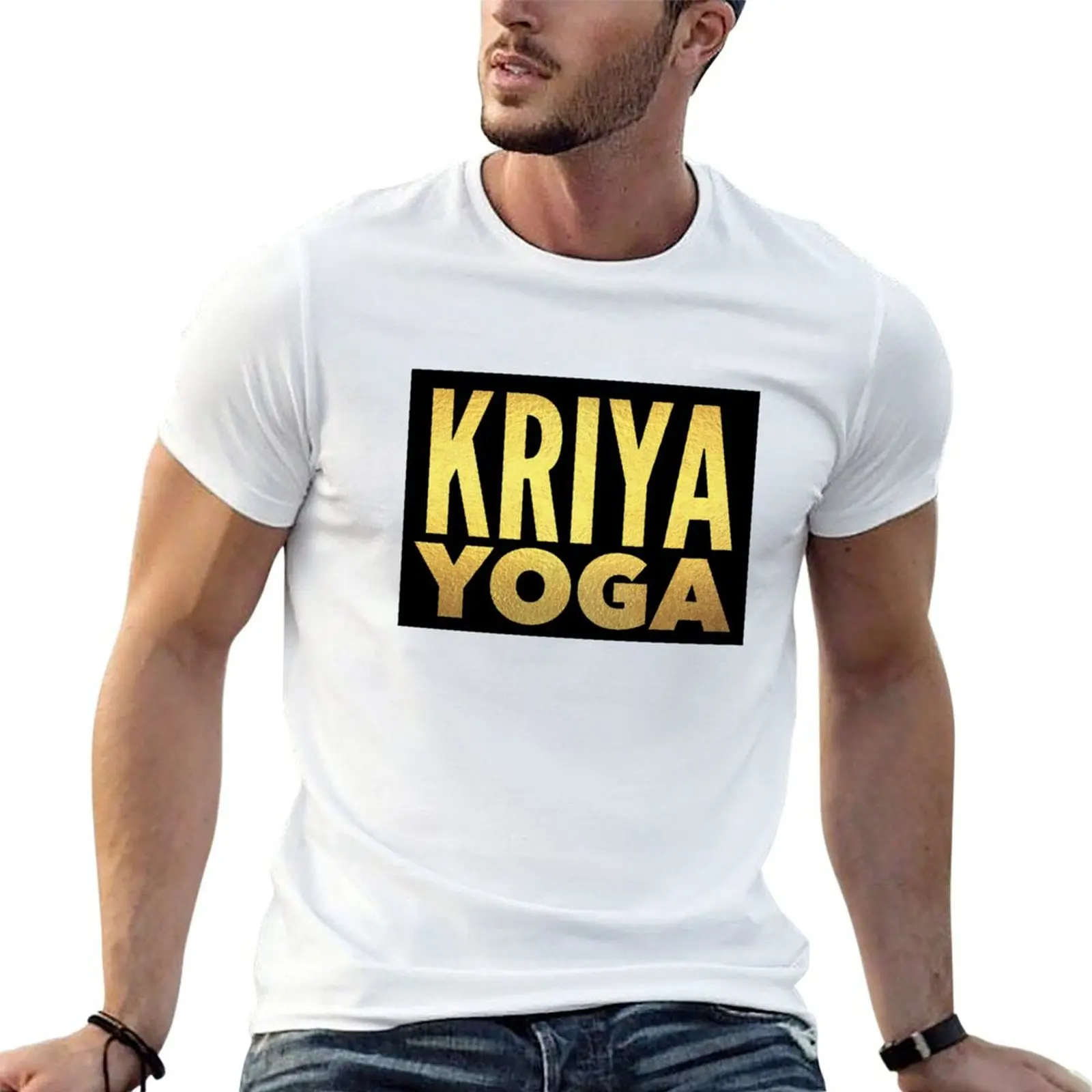 Camiseta Kriya yoga de algodão 100% camisetas engraçadas de algodão camiseta com estampa personalizada