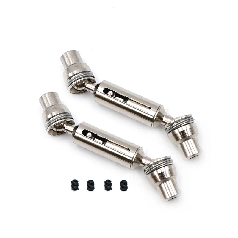 1 комплект запасных частей для радиоуправляемого автомобиля, металлический передний и задний приводной вал и 1 комплект металлической передней и задней оси, рулевая тяга, тяга сервопривода