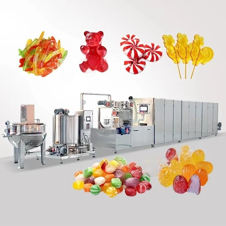 Línea de Producción Automática de Dulces Baratos: Gomitas de Frutas, Caramelos de Leche y Miel, Caramelos Suaves de Menta y Máquina para Hacer Caramelos Duros