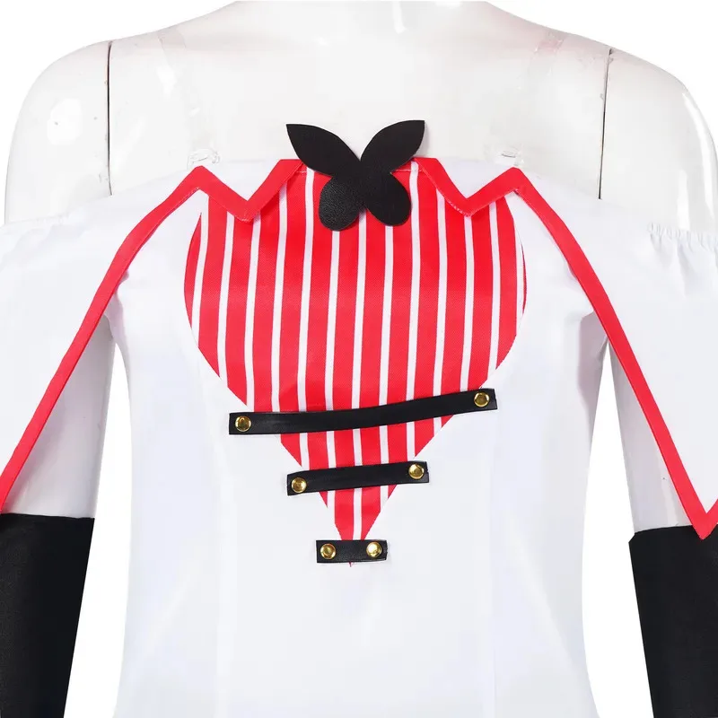 هازبين لوسيفر أنيمي فندق مورنينغستار الجنس عكس تأثيري Genderswap زي الأب الأبيض البدلة الشيطان الجحيم هالوين goi/6 #3