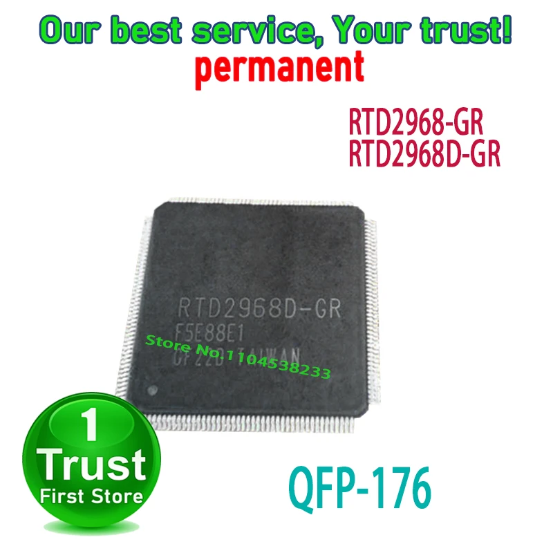 2PCS~10PCS/LOT RTD2968-GR RTD2968D-GR QFP160 NEW and Original in Stock