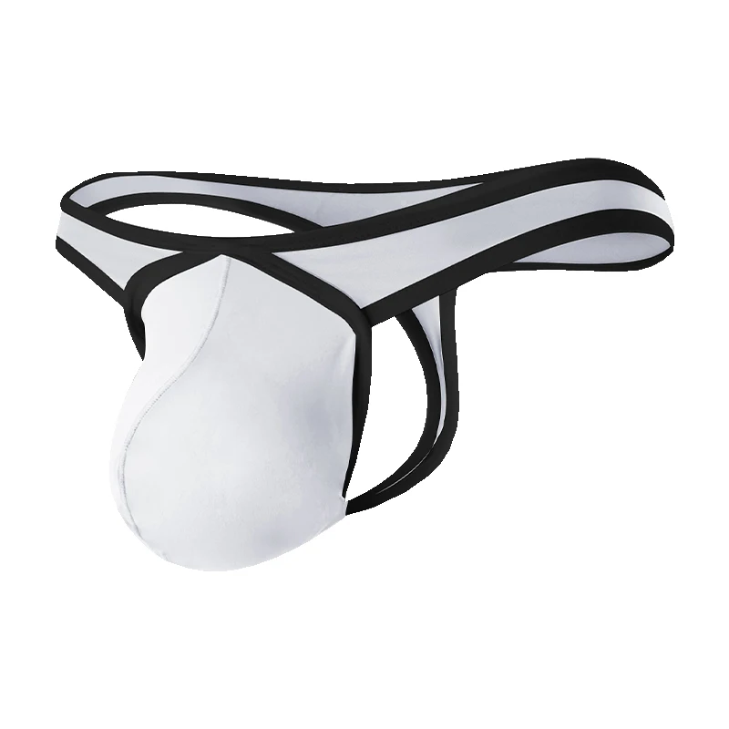 الرجال الحرير الجليد الملابس الداخلية ثونغ g-سلسلة U محدب الحقيبة بيكيني سراويل رقيقة جدا تنفس زلة أوم تعزيز T-الظهر ملخصات