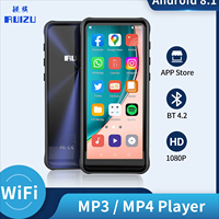 RUIZU Z80 Android WiFi  MP4 MP3  Music  Player With Bluetooth Full Touch Screen 16GB HiFi Sound  Walkman Support APP Download