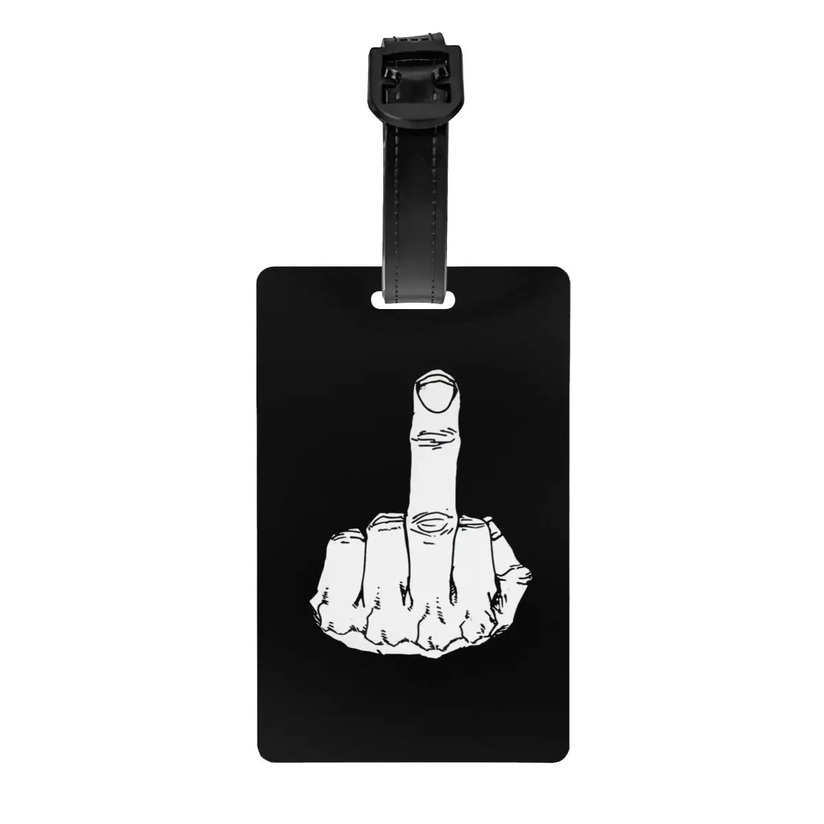 

Up Yours Middle Finger Luggage Tag for Travel Suitcase Privacy Cover Name ID Card