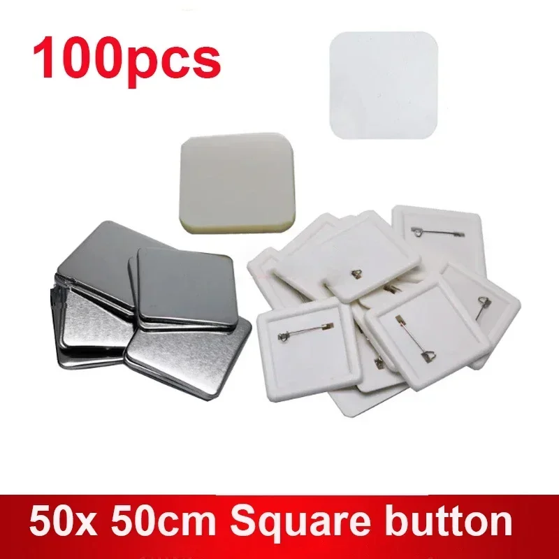 50x50mm Square Refrigerator Badge Press Machine Rotating Manual Making Fridge Magnet Badge Pins for Gifts Home Office Business