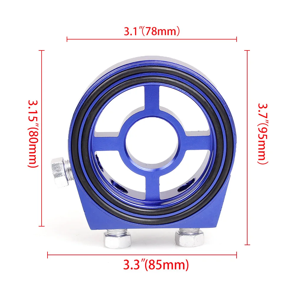 Auto Racing Oil Cooler Sandwich Plate Adapter Engine Oil Temp Oil Pressure Gauge Adaptor Car Modification Parts
