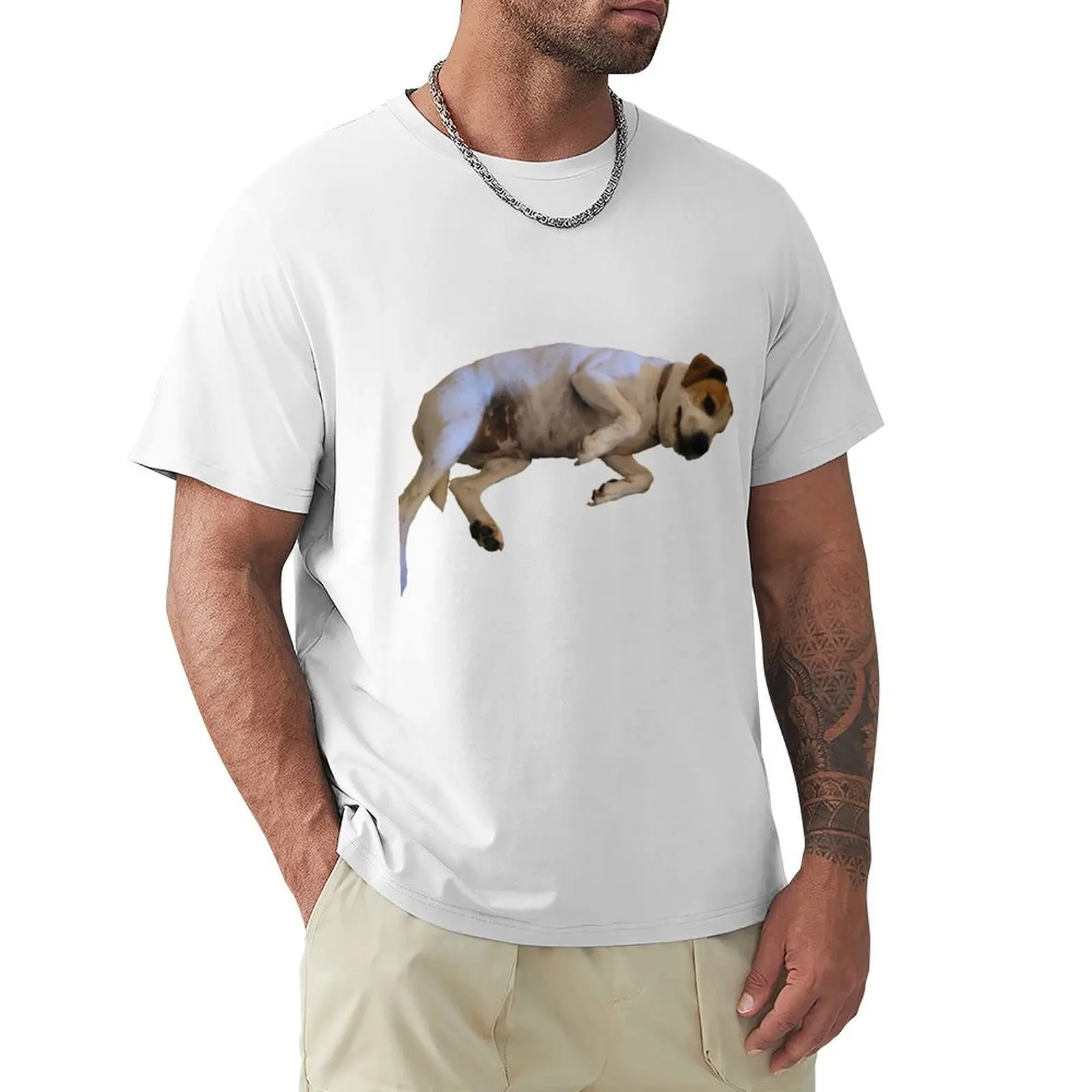 Silly Hound Dog T-Shirt Short sleeve tee funnys shirts graphic tees mens tall t shirts