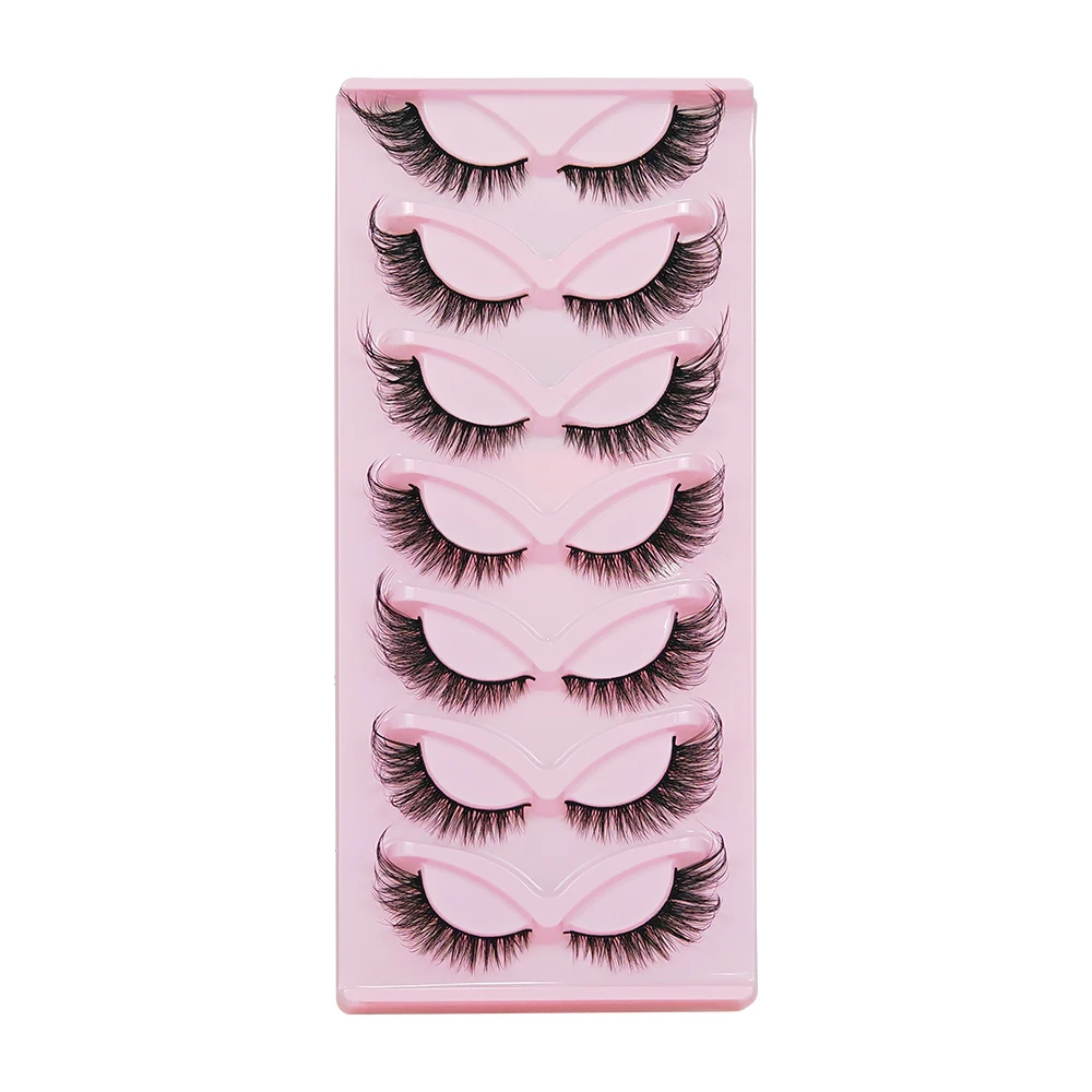 7/8/10Paired Self Adhesive DIY Lashes Soft And Full Faux Cils Eyelash Extension Supplier Maquiagem Tools