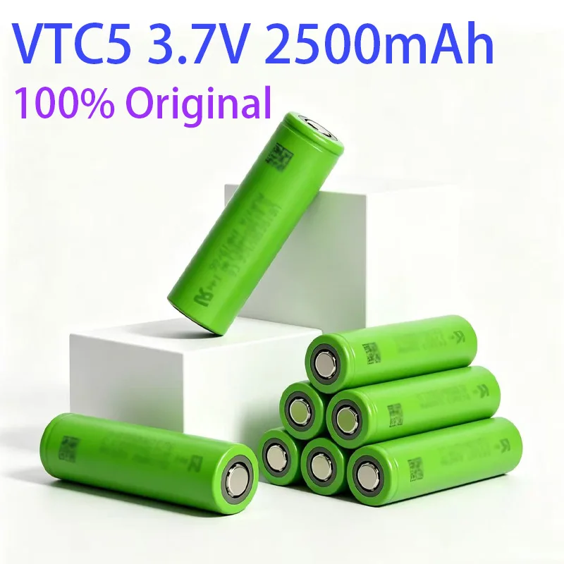 

NEW VTC5 2500mAh 18650 3.7V 100% Original rechargeable power battery suitable for replacing flashlights and toy cars