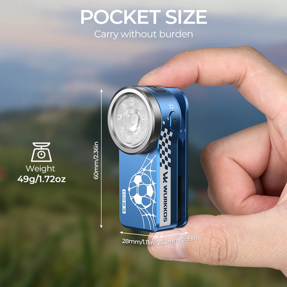 Wurkkos HD03 Mini Magnetic Clip-On Light 680 Lumens USB-Rechargeable Pocket RGB Flashlight – Anniversary Edition image 5