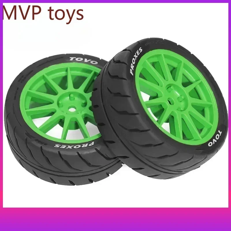 

4pcs 68mm Rubber Tire Wheel Tyre 12mm Hex for Tamiya TT01 TT01E TT02 TT02B TA06 XV01 XV02 PTG-2 1/10 RC Racing Car Upgrade Parts