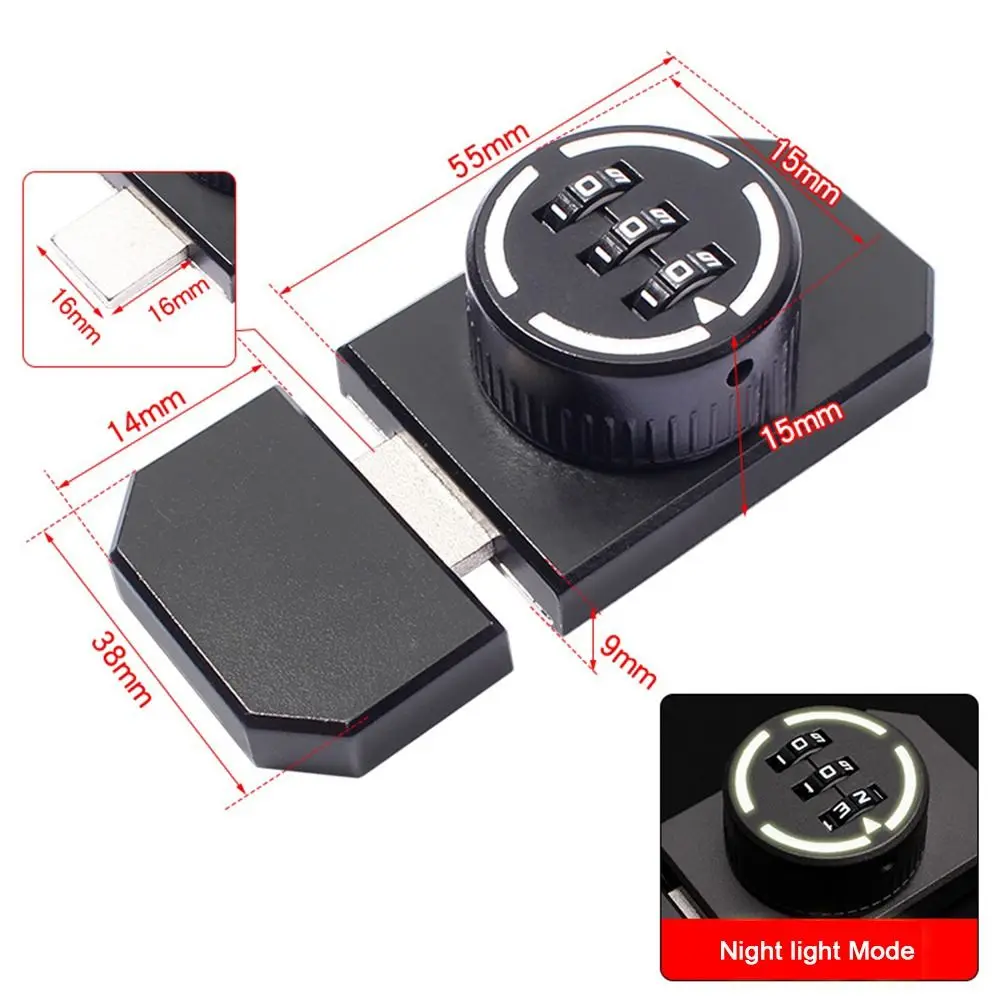 

Новый шкаф из цинкового сплава, замки с паролем, домашняя безопасность, светящийся кодовый замок, 3-значный кодовый аппаратный кодовый замок, шкаф